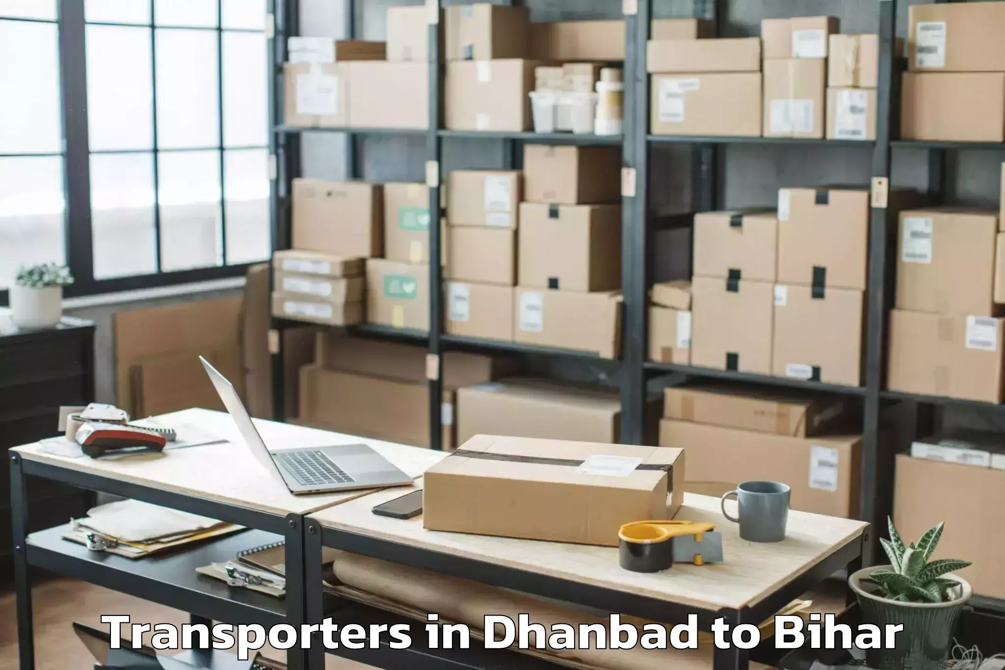 Book Dhanbad to Patahi Transporters Online